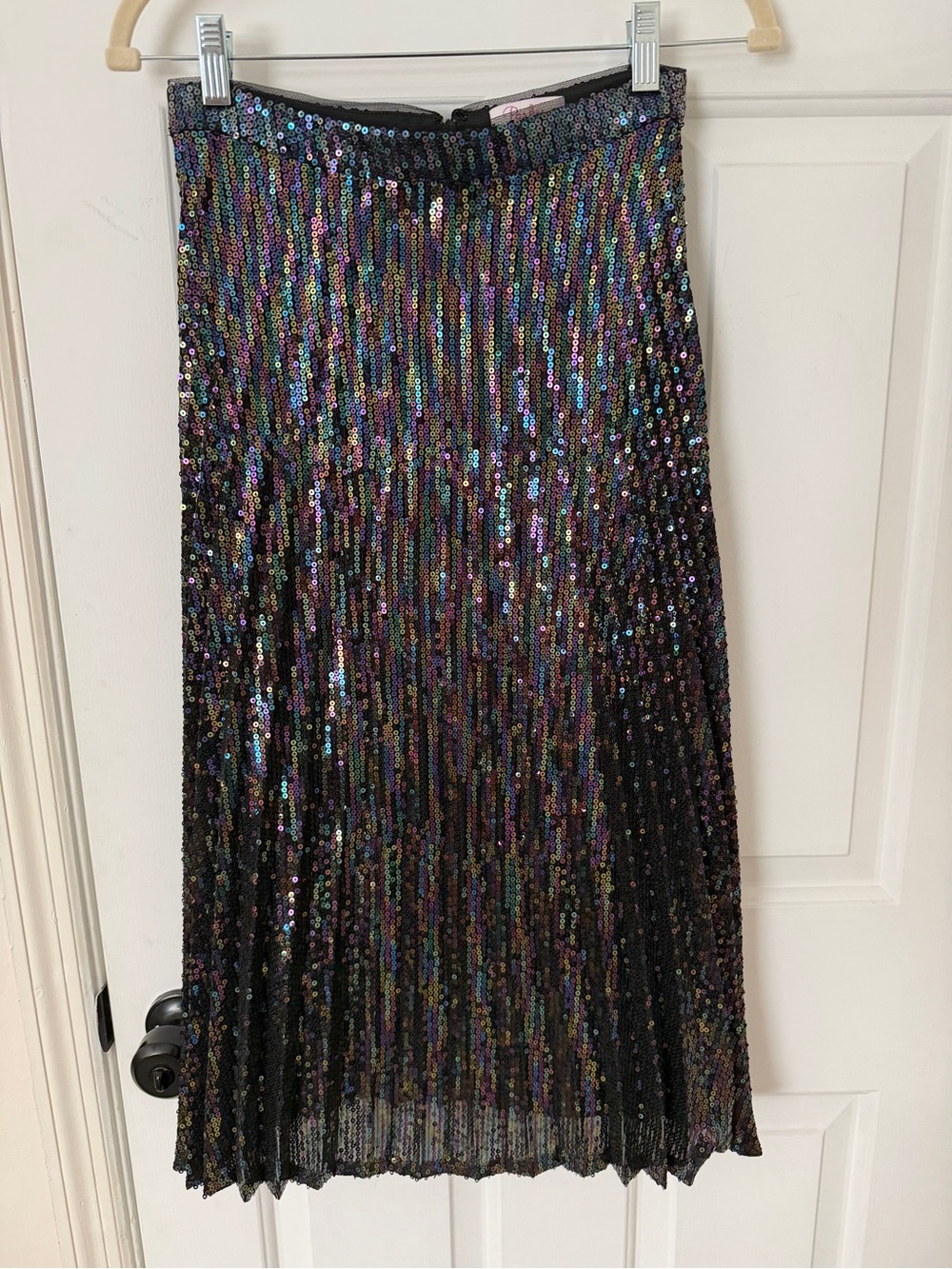 Parker Pleated Sequin Skirt